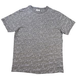 New‎ York Yankees Shirt Mens Large Gray MLB Baseball All Over Print Tailgate Tee